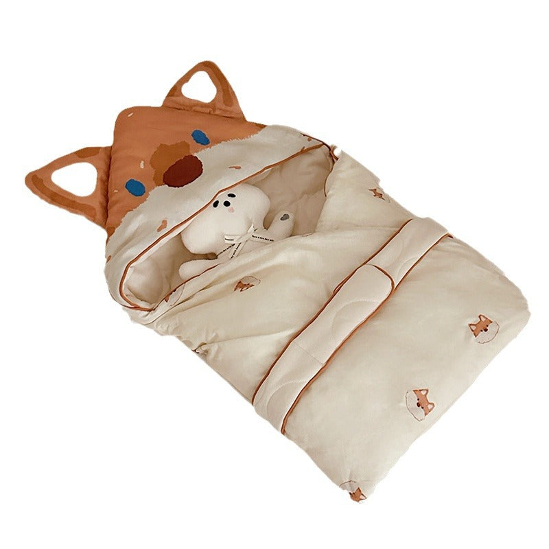 Baby wrap cloth made of cotton fabric, 90×90 cm