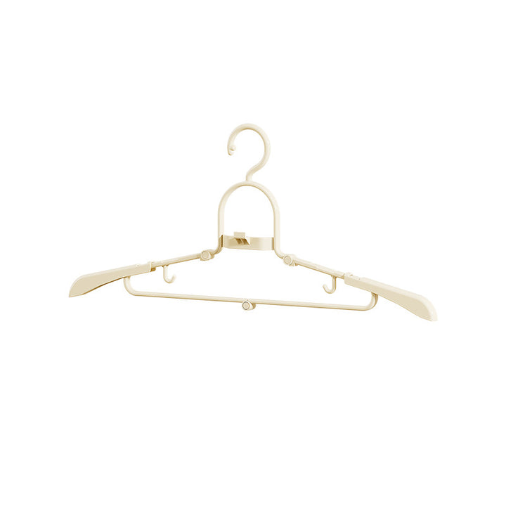 Foldable clothes hanger, portable and space-saving