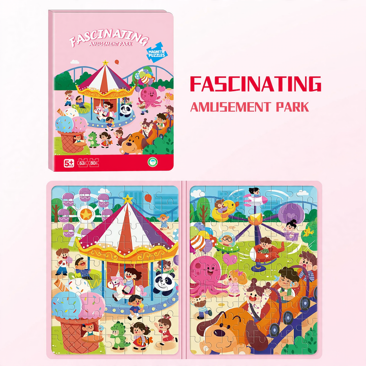 Wood Puzzle Set Little Explorer, 6 Designs