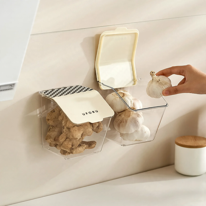Wall-mounted storage box for vegetables, model A1170