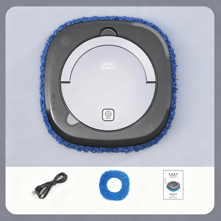 Intelligent wiping robot with water tank and charging function