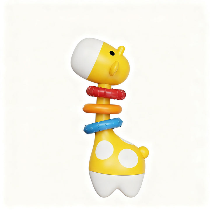 Baby rattle and teething ring, 0–3 years