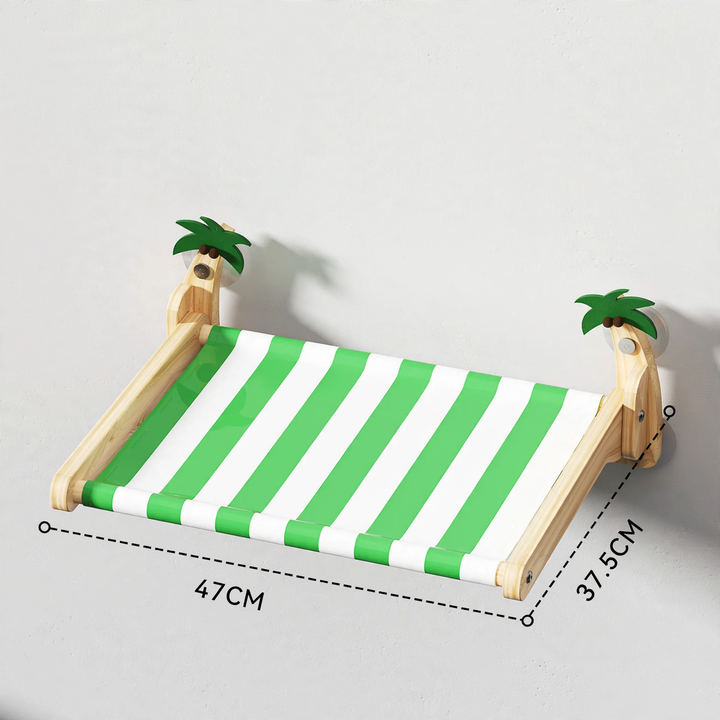 Hanging cat bed with suction cup, foldable