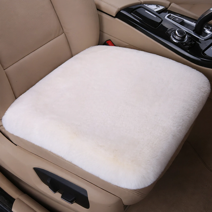 Plush car seat cushion, winter version