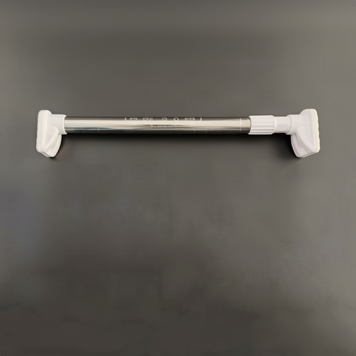 Telescopic curtain rod without drilling