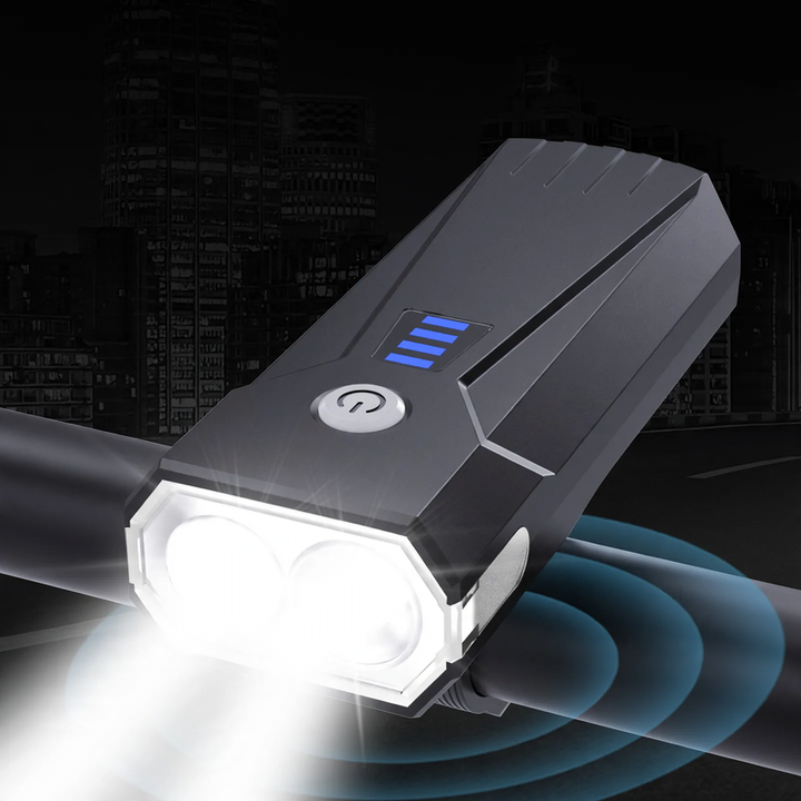 Bicycle light front, USB charging, strong brightness
