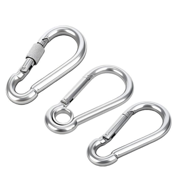Safety carabiner made of carbon steel