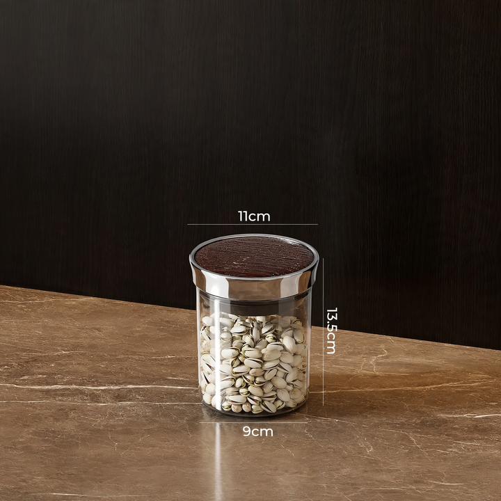Storage container, round, food safe, with closure