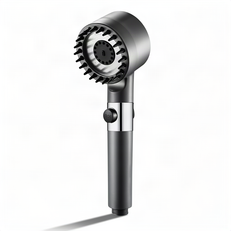 Shower head set with massage function and holder