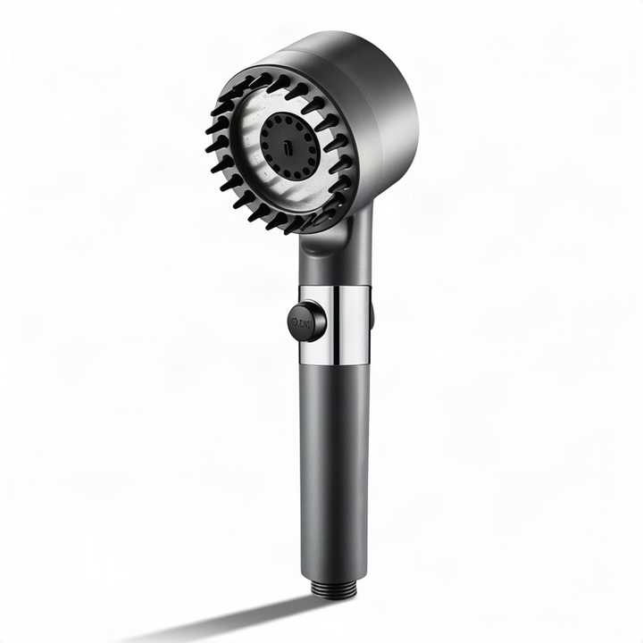 Shower head set with massage function and holder