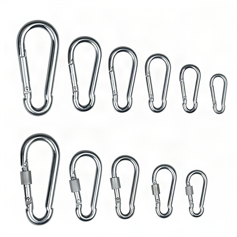 Safety carabiner made of carbon steel