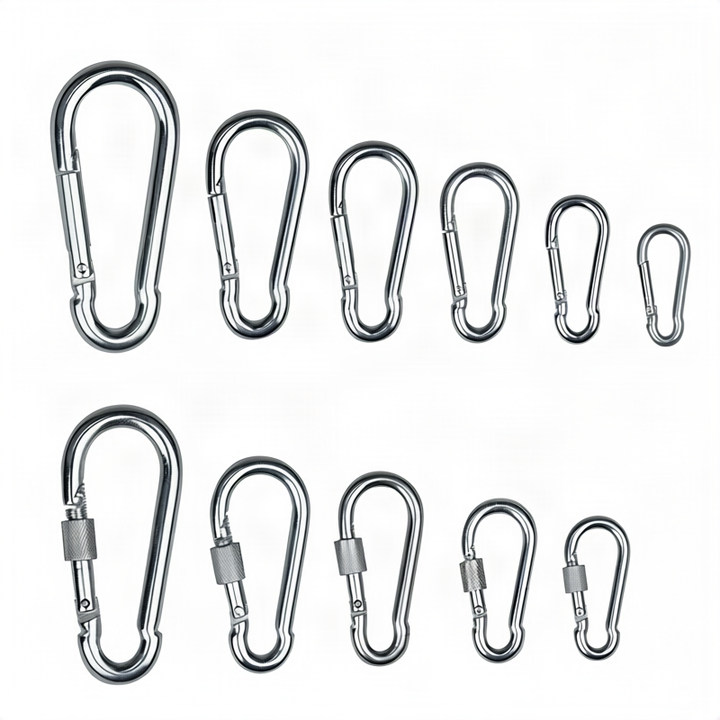 Safety carabiner made of carbon steel