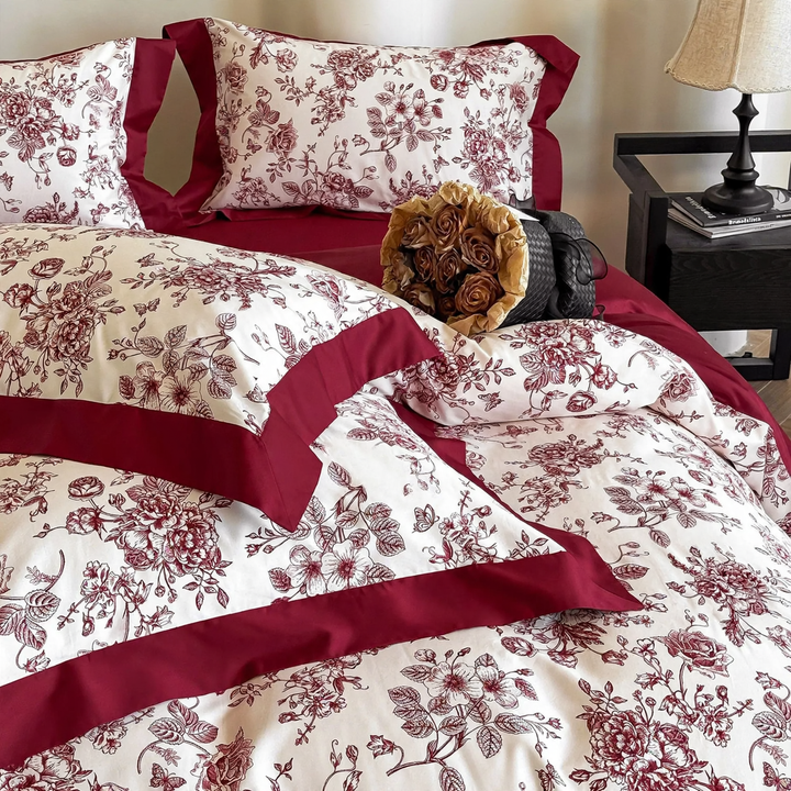 Wedding Bedding Set, Long Staple Cotton, Embroidered