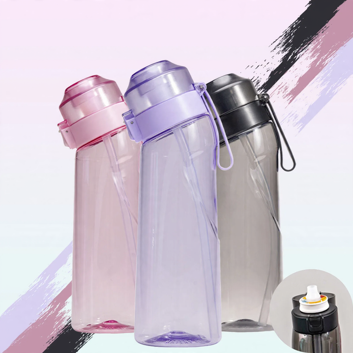 Drinking cup 650 ml with straw and flip lid