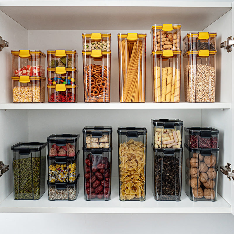 Plastic storage container, square, 460 ml