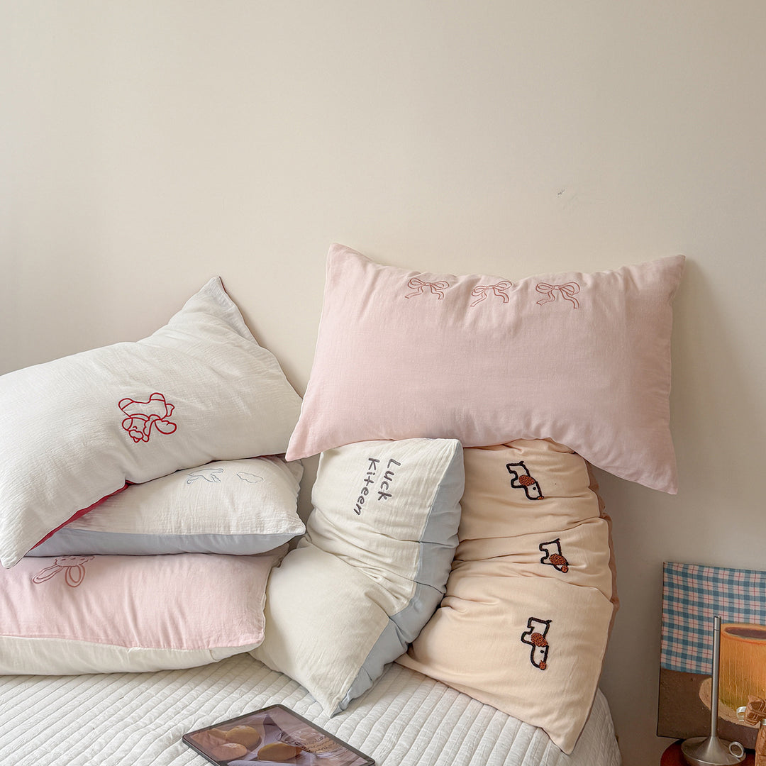 Cotton pillowcase 48×74 cm, double-layered