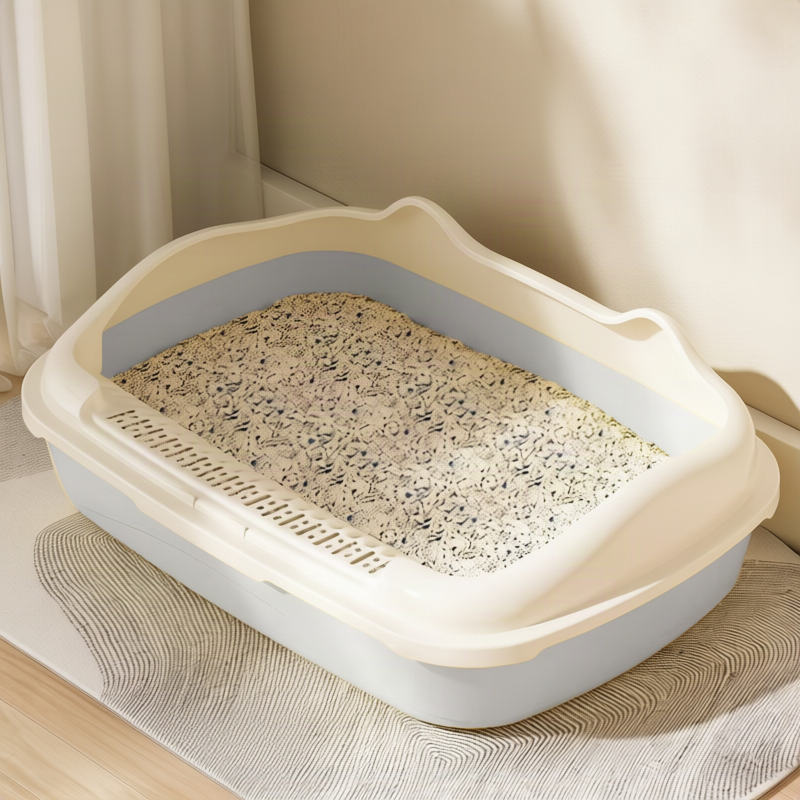 Half-open cat litter box, 35 cm wide