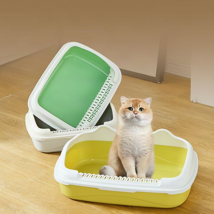 Half-open cat litter box, 35 cm wide