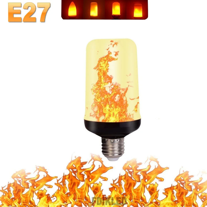 BowLift | LED FLAME LIGHT PARTY LAMP - 4 MODES SIMULATION FIRE
