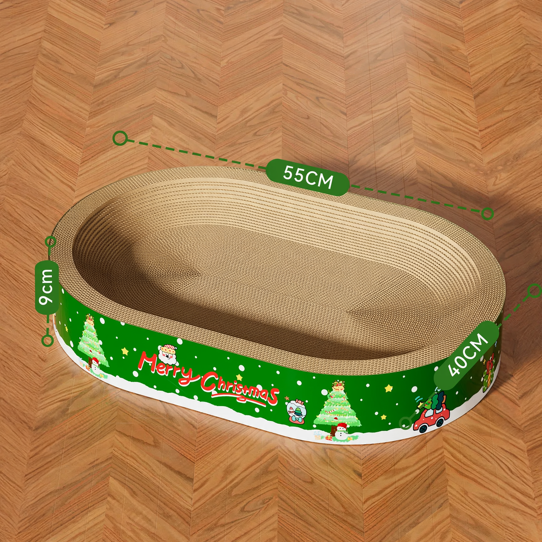 Cat scratching board made of corrugated cardboard
