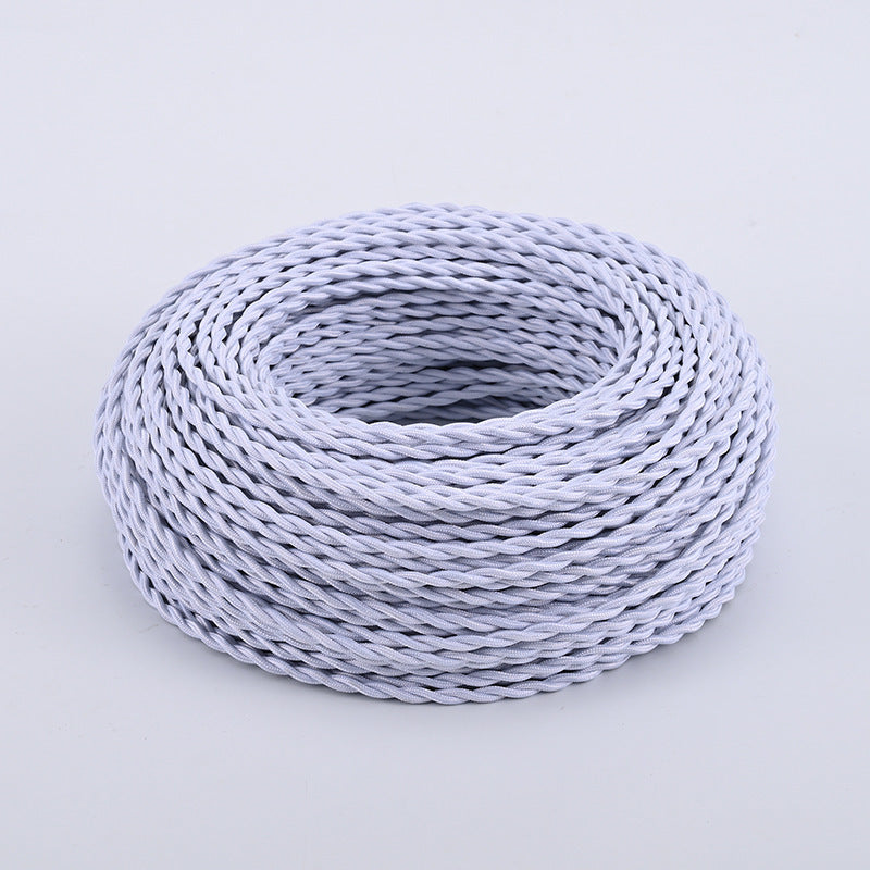 Textile-encased power cable 2×0.75 mm²