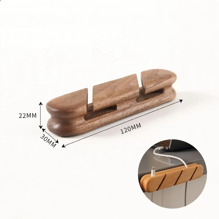 Wooden cable organizer, model K009
