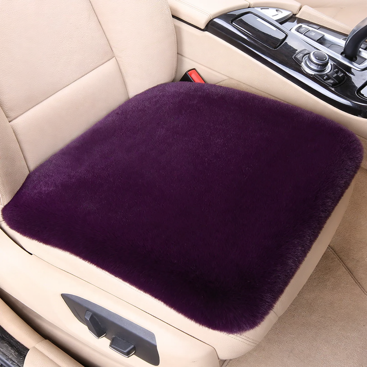 Plush car seat cushion, winter version