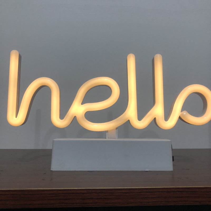 LED Neon Light LOVE, Plastic, Switch Control