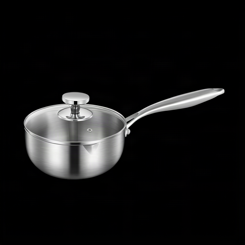 Non-stick frying pan with honeycomb pattern