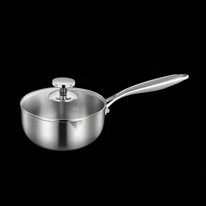 Non-stick frying pan with honeycomb pattern