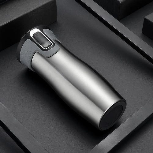 Double-walled stainless steel insulated mug