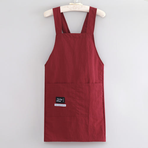 Apron with cross straps