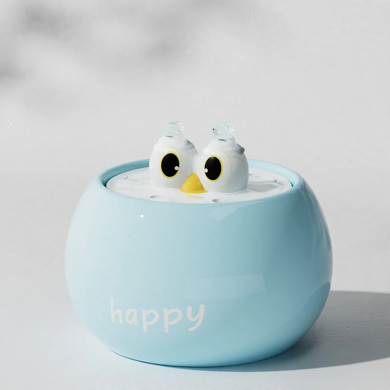 Ceramic drinking fountain for cats and dogs