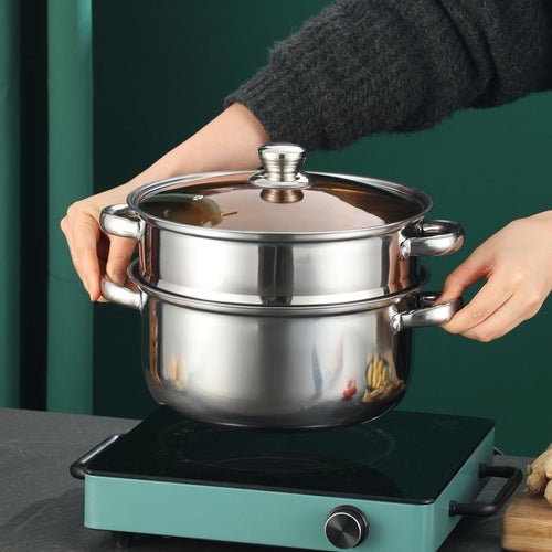 Stainless Steel Cooking Pot 20 cm, 1.1–2 L, Model HD190912