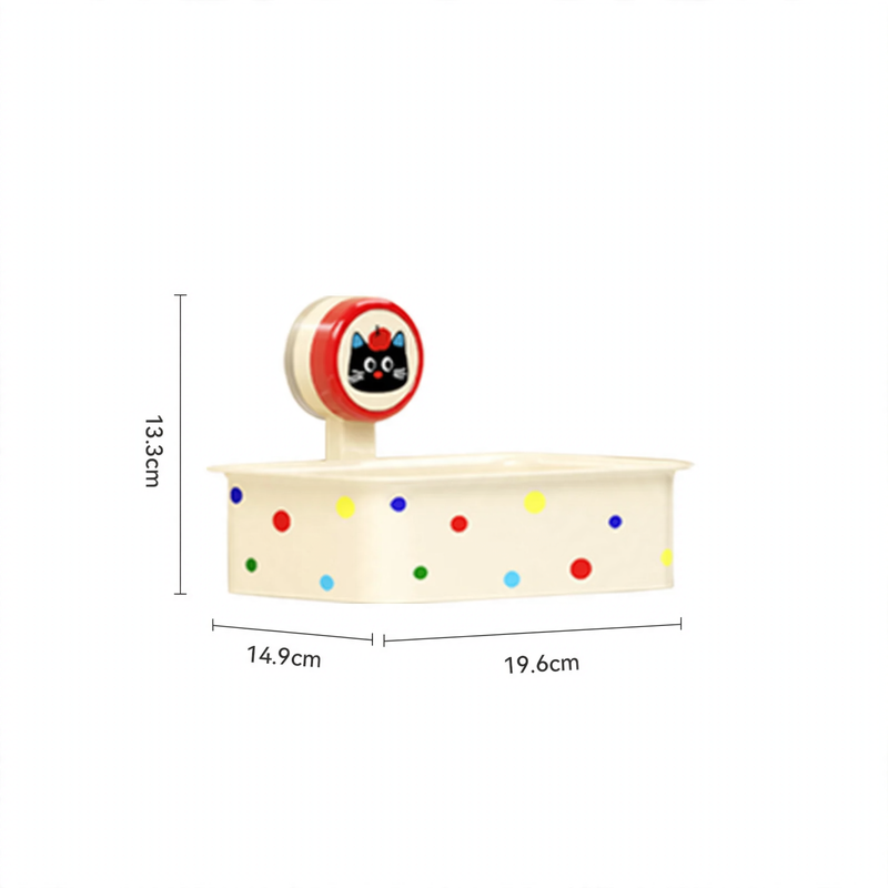 Bathroom paper box with suction cup, plastic, YM.6903-YM.6904