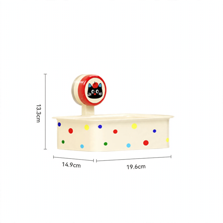 Bathroom paper box with suction cup, plastic, YM.6903-YM.6904