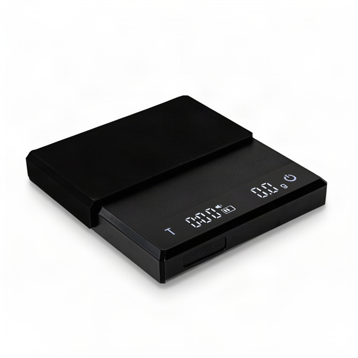 Electronic espresso scale with timer