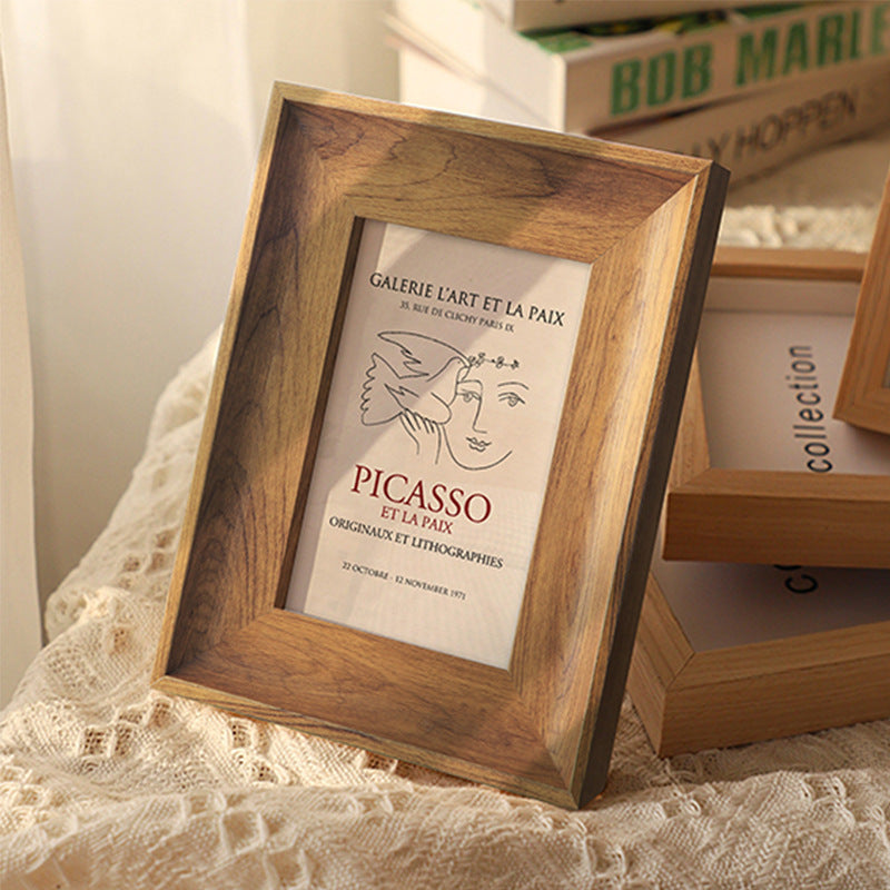 Wood picture frame, rectangular, 15 × 42 cm
