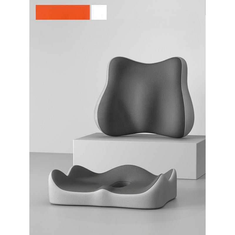 Seat cushion and lumbar support made of polyester