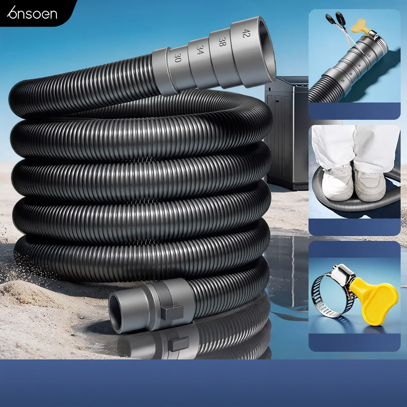Drain hose for washing machines, PE-RT