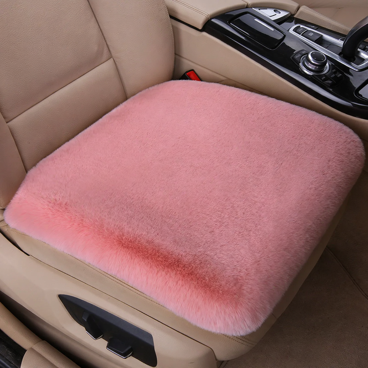 Plush car seat cushion, winter version