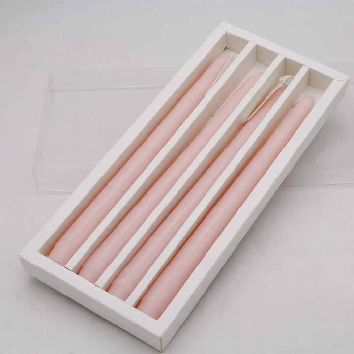 Glass candle holder, European, vintage stripes