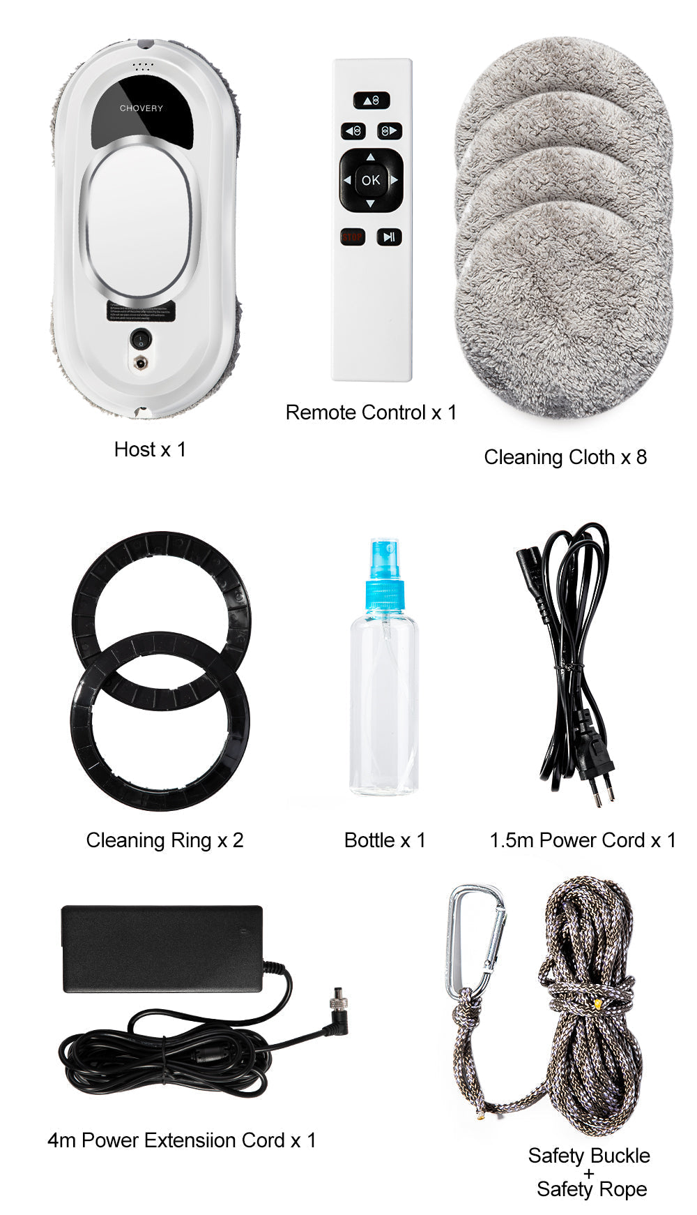BowLift | CleanBot Smart Window Cleaner with Remote Control – Streak-Free Glass Cleaning