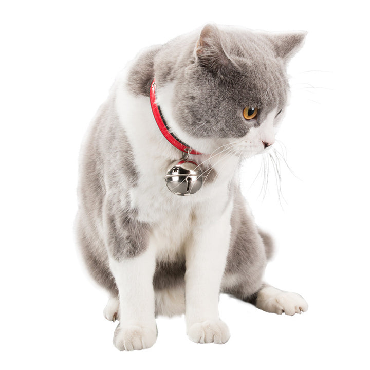 PU-Collar with paw, bone, and bell design