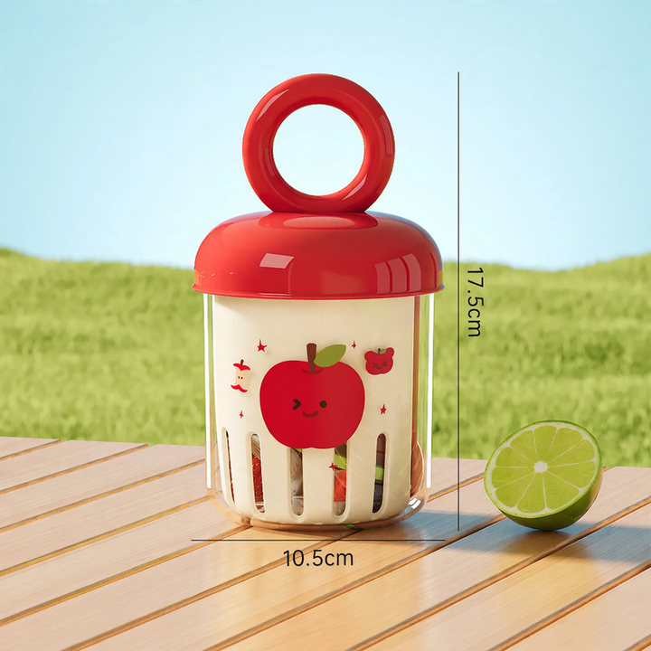 Pumpkin drinking bottle made of Tritan, 880 ml, with carrying handle