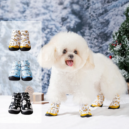 Dog shoes with fleece lining, non-slip
