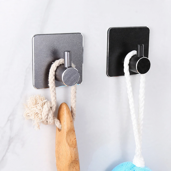 Aluminium adhesive hooks, square
