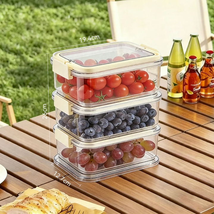 Fresh-keeping box with cooling pack, 800–1000 ml