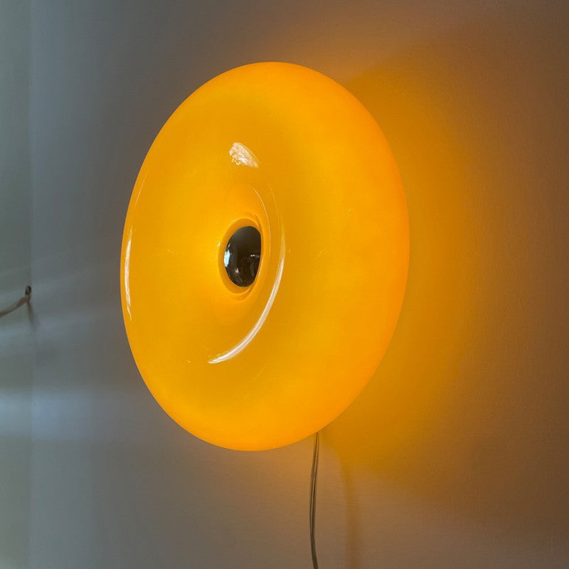 Donut wall and table lamp with touch dimmer