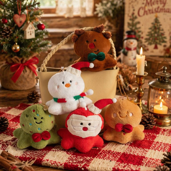 Plush toy Christmas figure, 13 cm, polyester